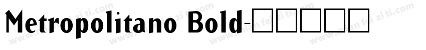 Metropolitano Bold字体转换